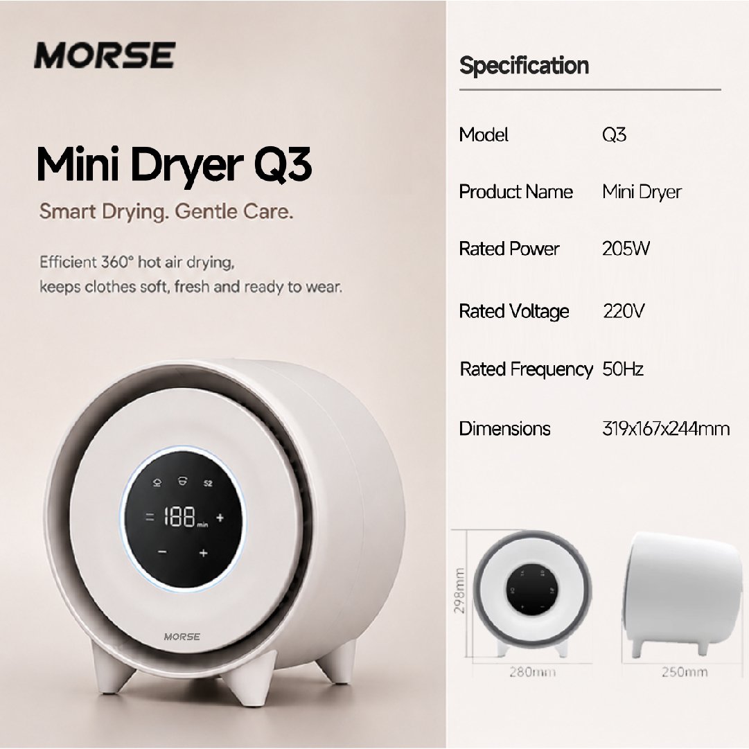 【 New Launch 】Morse Mini Dryer Q3 - Image 6
