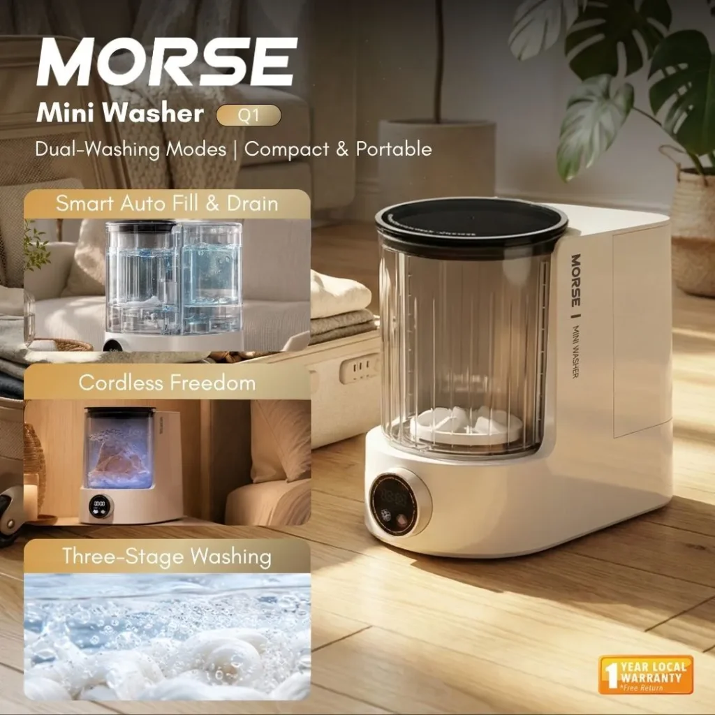 【Pre-order 】【 New Launch 】Morse Mini Washer Q1
