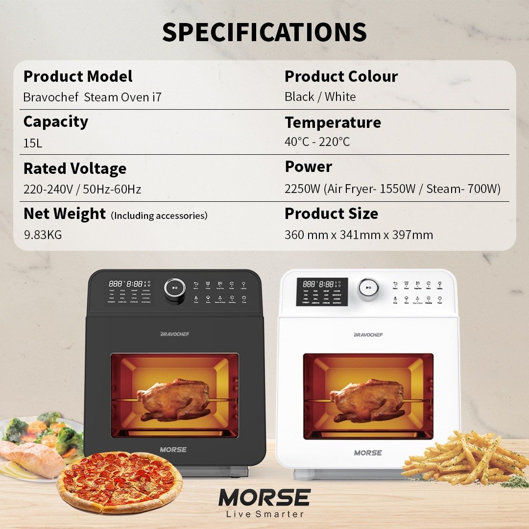 Morse Bravochef Steam Oven i7 (15L) - Image 10