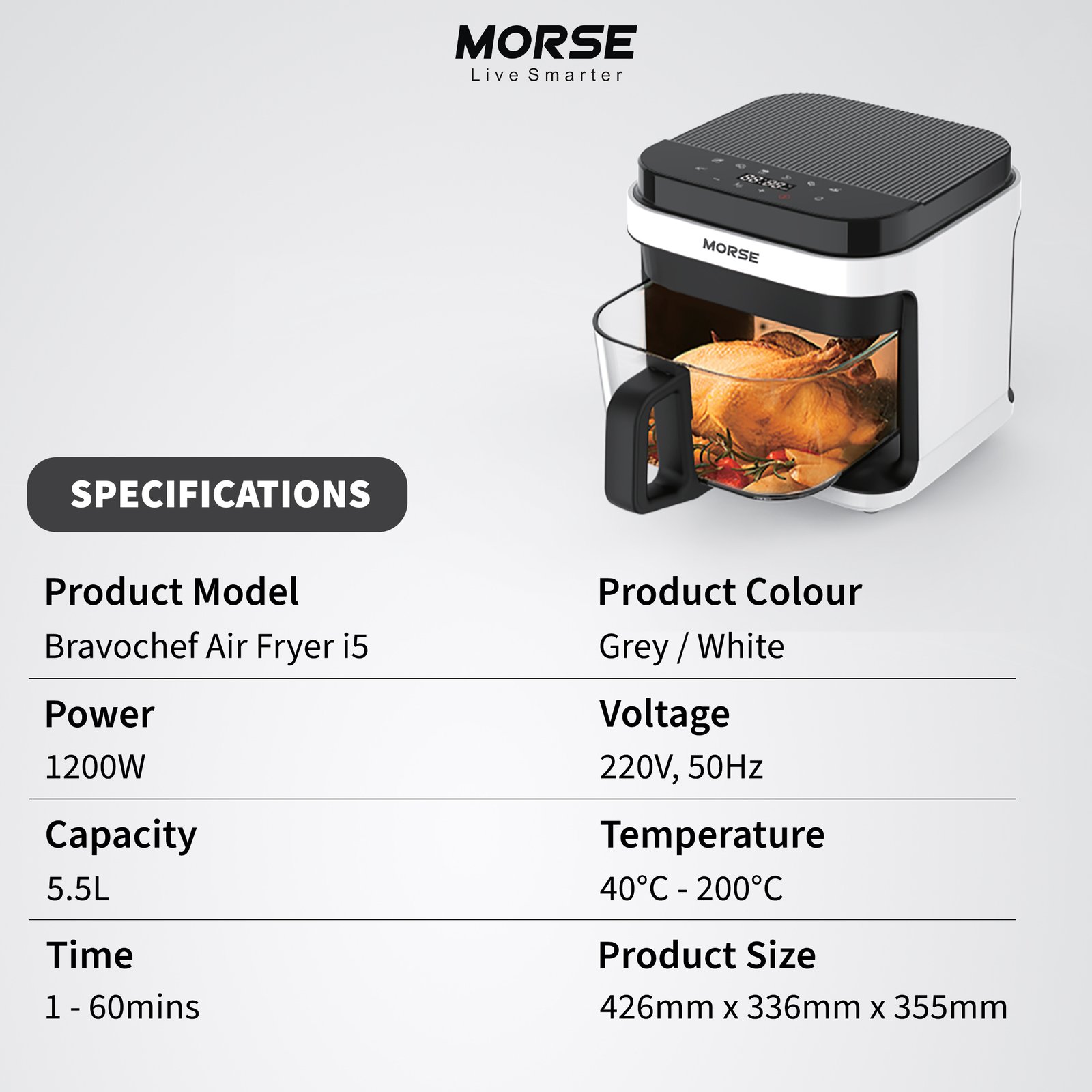Morse Bravochef Air Fryer i5 - Image 9