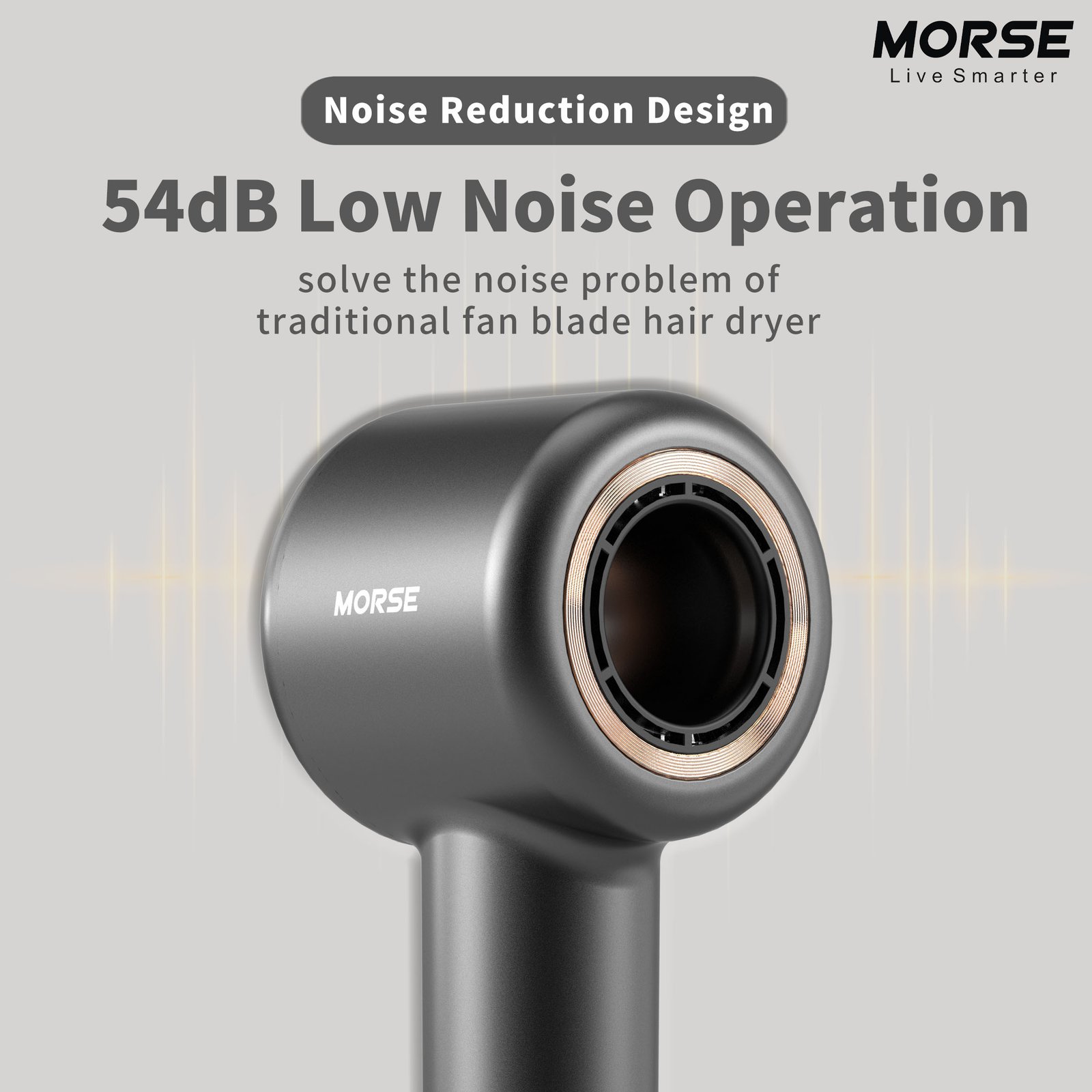 Morse Hurricane V3 Hair Dryer Styling Exclusive Set (Elegant Grey) - Image 4