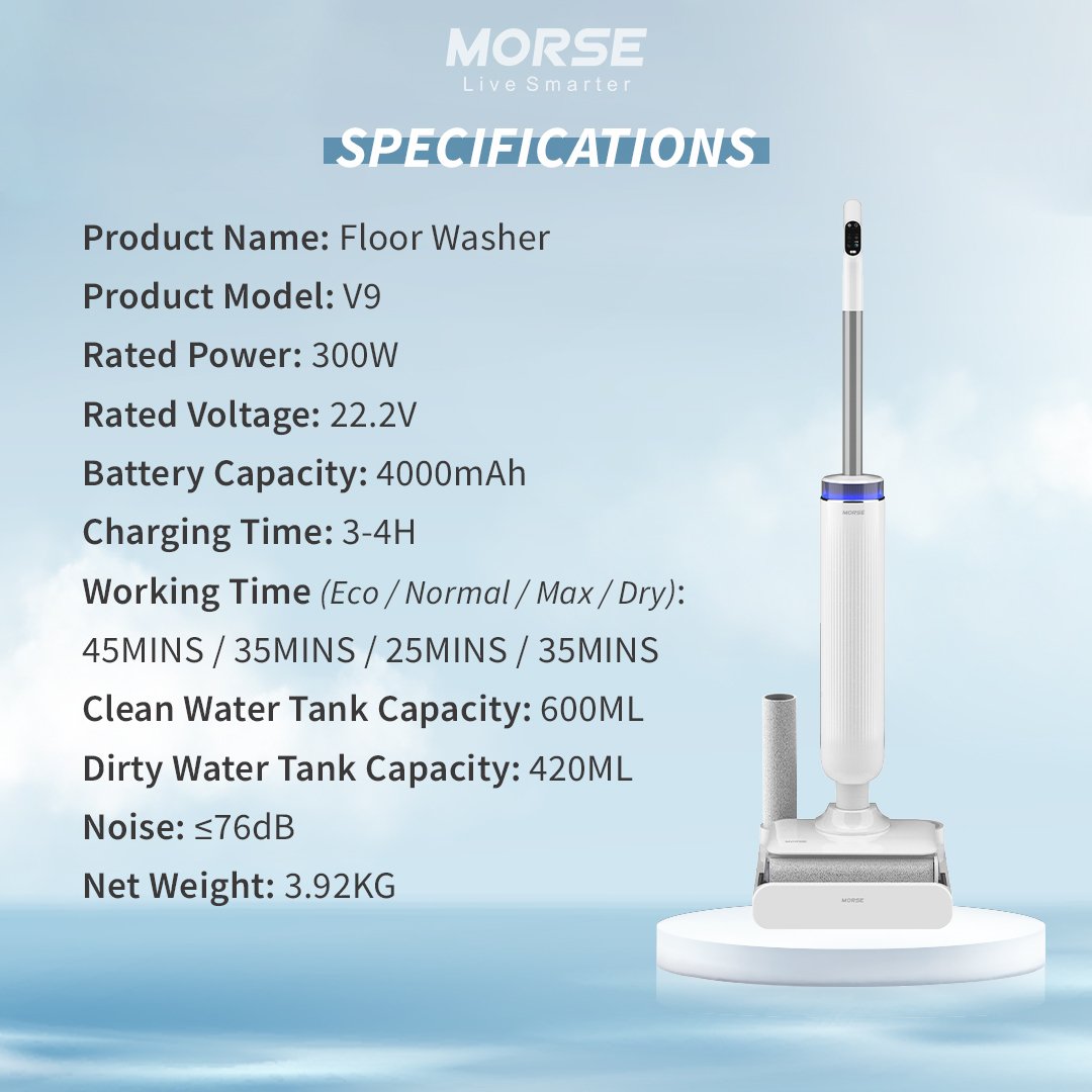 【Pre-order 】Morse Floor Washer V9 - Image 7